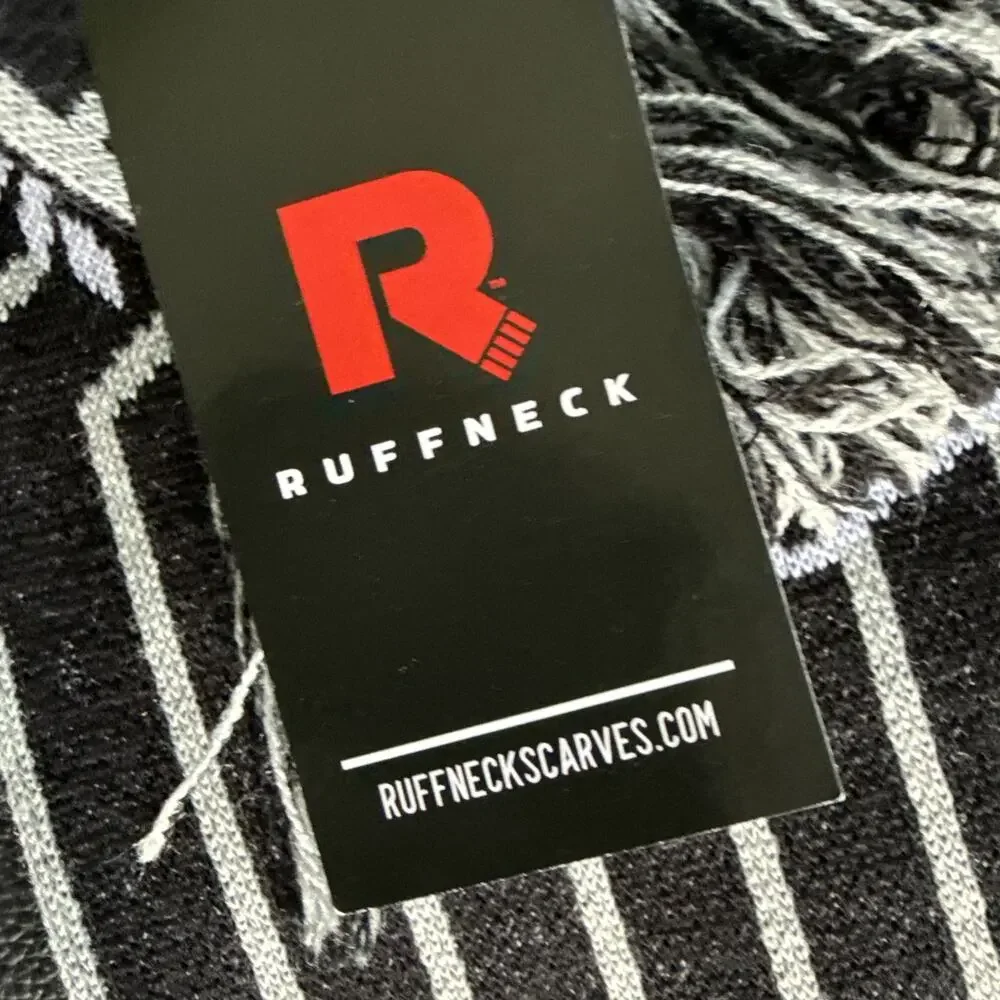 Ruffneck Stay Gully Scarf, Black And White